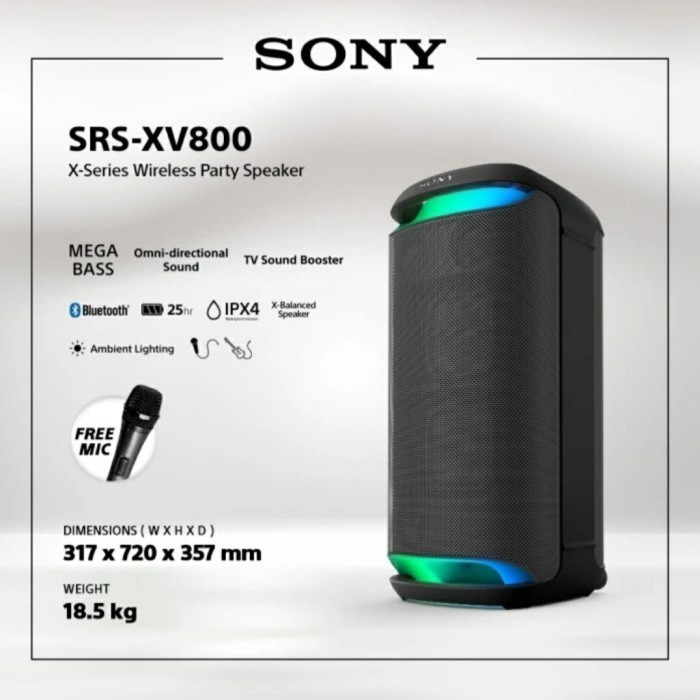 SONY SRS-XV800  / SRS XV800 PORTABLE SPEAKER