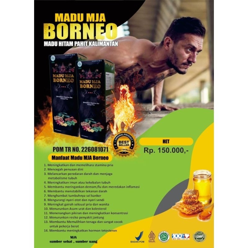 

MADU MJA BORNEO SOLUSI KESEHATAN & STAMINA PRIA DIJAMIN AMPUH MJA