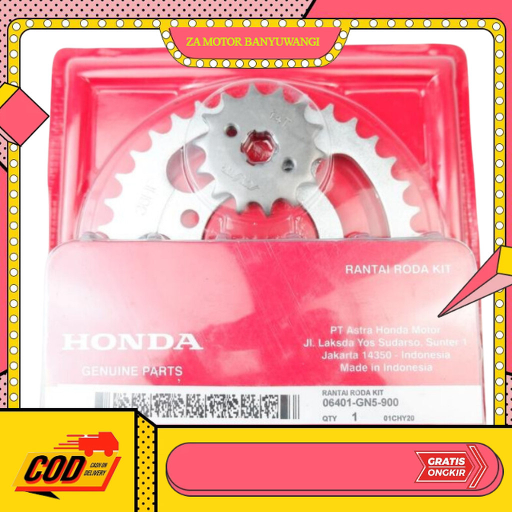 gear set astrea grand ori - gir motor astrea grand - Gear Set Honda Grand - Gir Legenda GN5