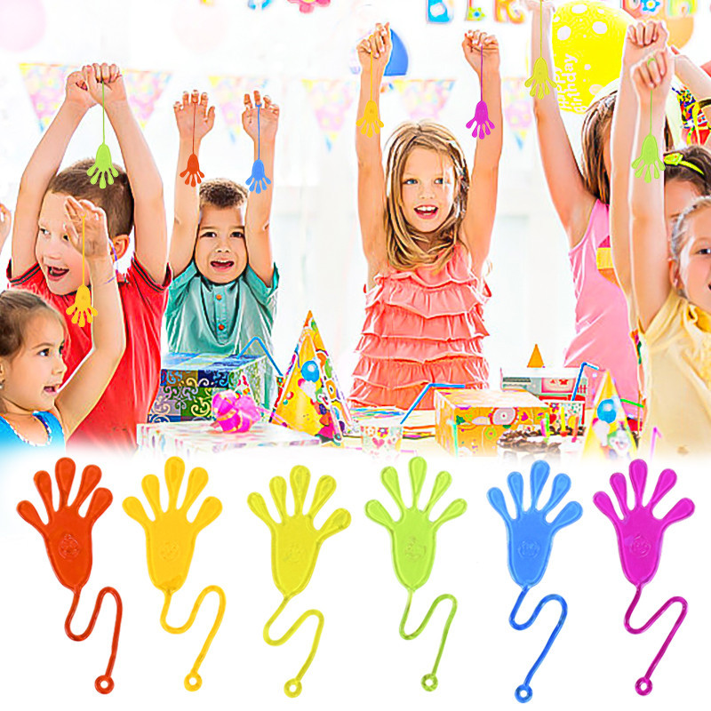 

1-30 Pcs Kids Funny Sticky Hands toys Palm Elastic Sticky Squishy Slap Palm Toys kids Novelty Gifts Party Favors supplies