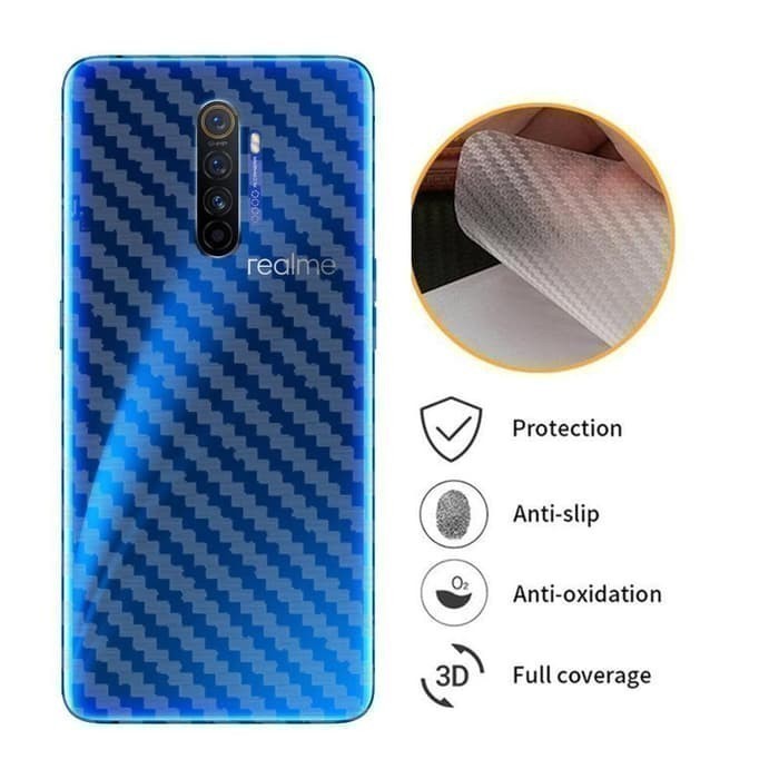 Samsung Galaxy A10s Garskin Back Skin Carbon