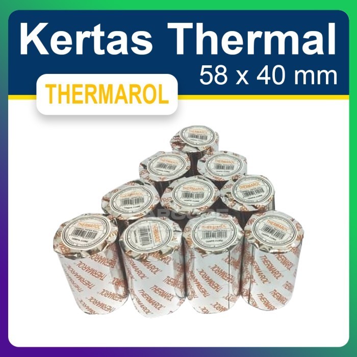 

1 PACK / SLOP - KERTAS THERMAL EDC 57 X 40 - 57X40 PRINTER BLUETOOTH - ECO 57x30 -tma56