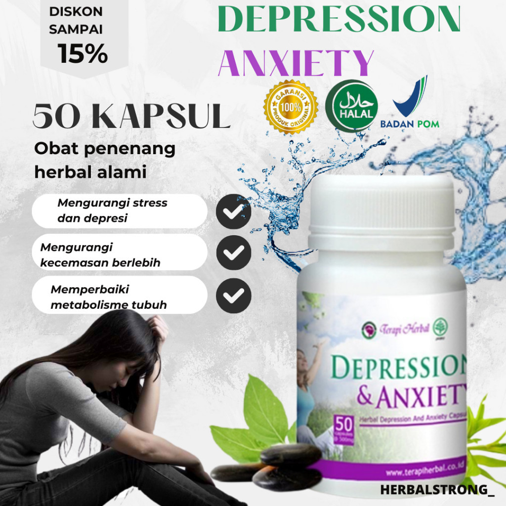 [TERLARIS] Obat Herbal Anxiety Obat Tidur Susah Tidur Obat Insomnia Obat Stress Ampuh Atasi Depresi