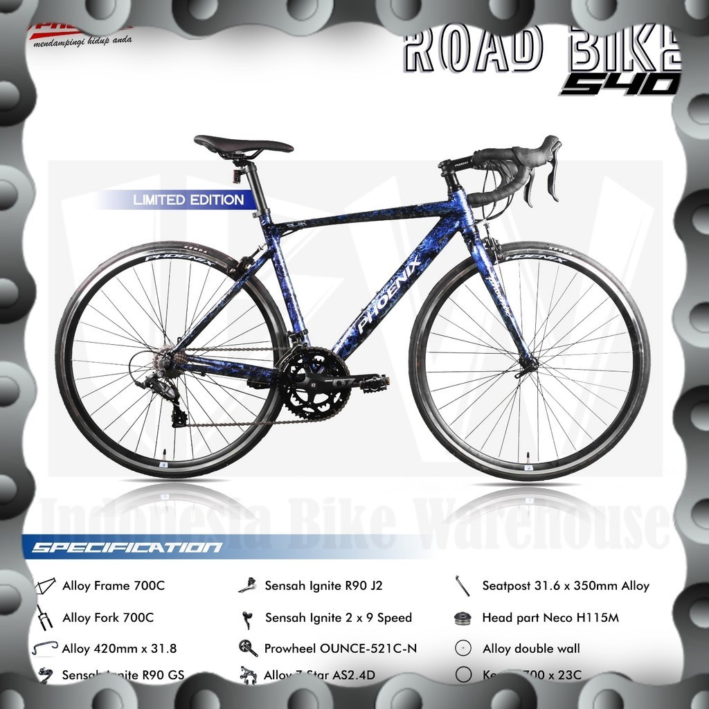 IBW - Sepeda Balap PHOENIX 540 Frame Aluminium