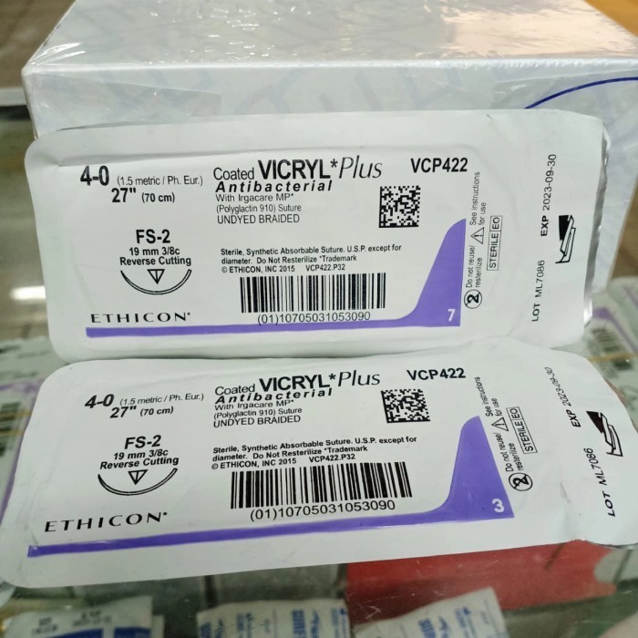 Vicryl plus 4.0 cutting