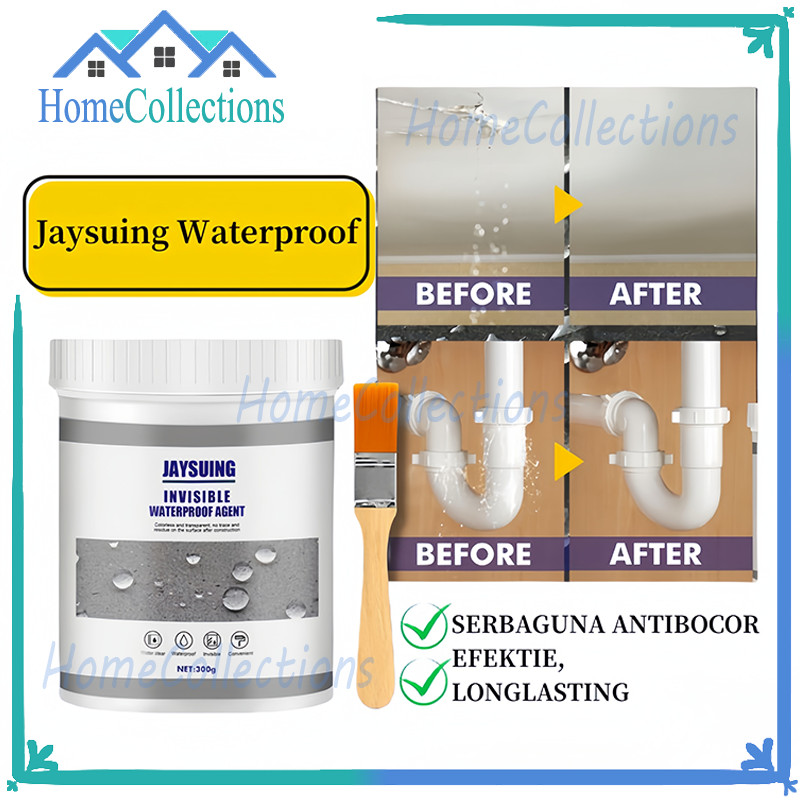 Kamar Mandi Kolam Waterproof Glue/Lem Transparan Cat Anti Bocor Anti Air Waterproof/300gram lem FREE