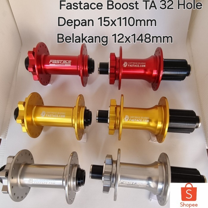 Hub Freehub Fastace Boost TA 32 Hole Thru Axle Hub Free Hub Sepeda Boost
