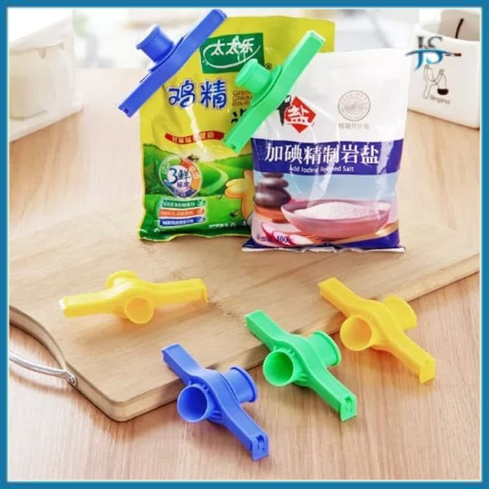 

JS Klip Segel Plastik Penutup Makanan / Clip Penjepit Kemasan Snack Serbaguna / Klip Snack Makanan Bumbu / Sealing Clip