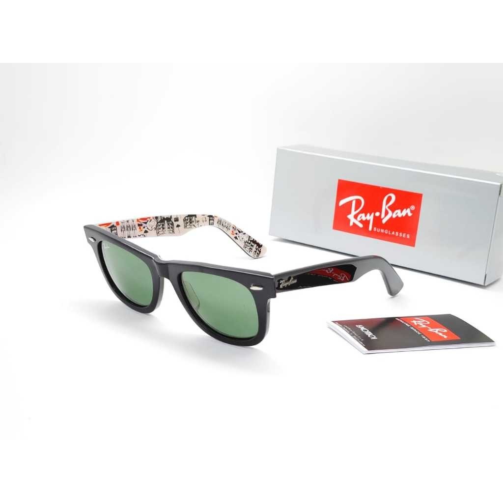 Sunglasses Kacamata Rayban Wayfarer RB2140 Motif Edition