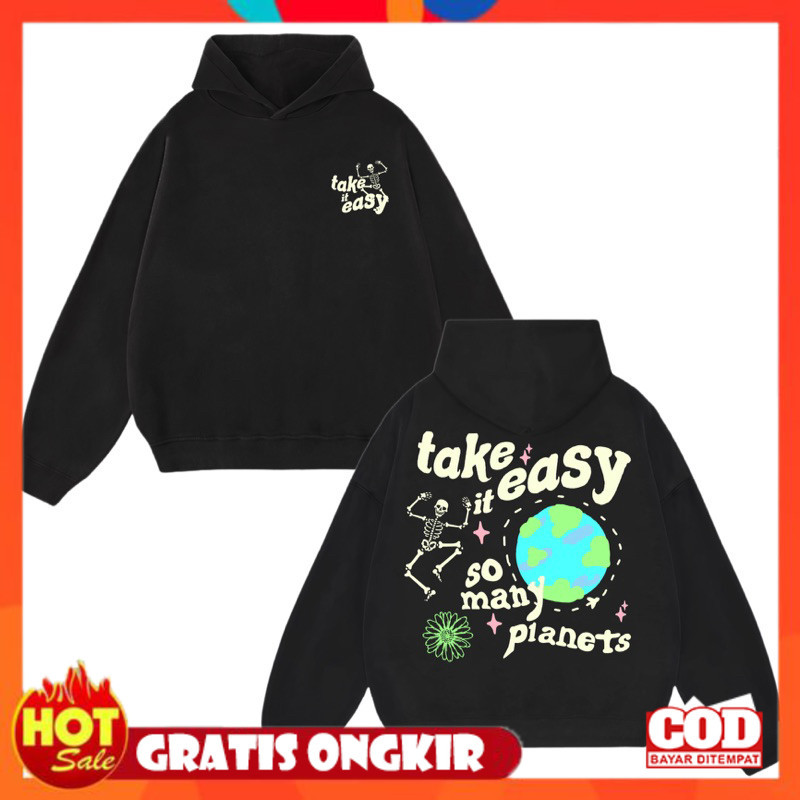 [PREMIUM ORIGINAL] Lettucy Hoodie Boxy | Hoodie Boxy | Hoodie Boxy Take it easy