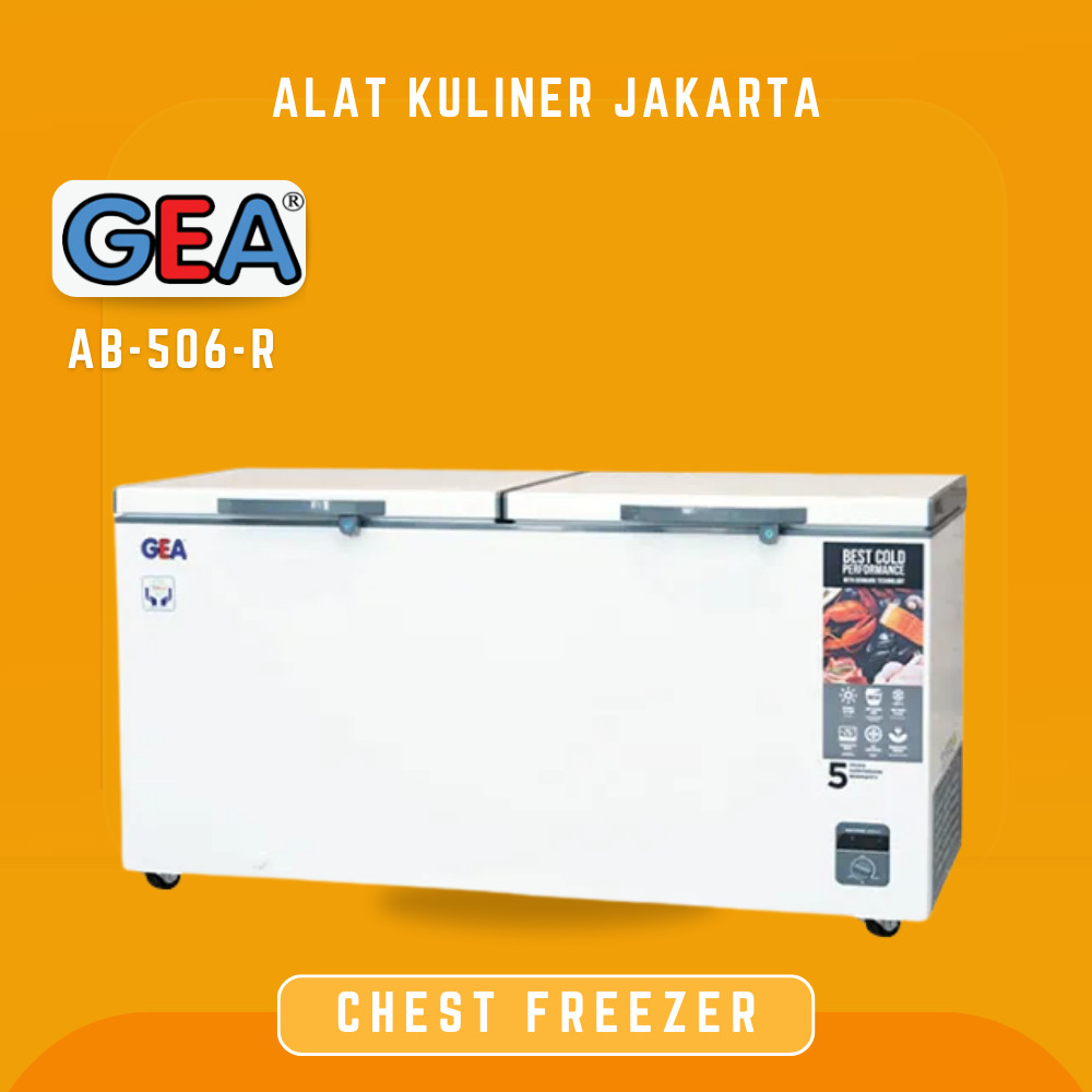 GEA AB-506R AB 506 R AB-506-R CHEST FREEZER BOX CHEST FREEZER 400 LITER GARANSI RESMI