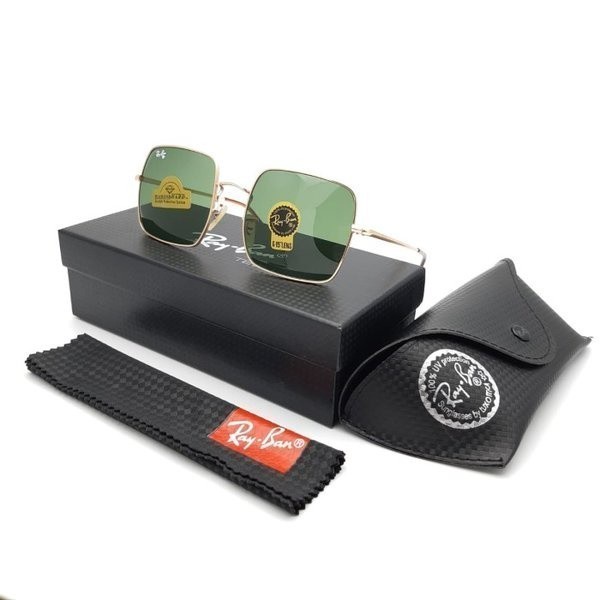 KACAMATA RAY BAN SQUARE EVOLVE FRAME TITANIUM LENSA ASLI KACA POLARIZED PRIA WANITA CESUAL FASHION T