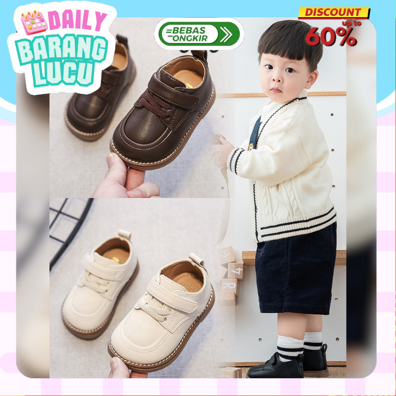 Sepatu Pantofel Flat Shoes Docmart Anak Perempuan Laki Laki Usia Sekolah TK SD SMP FL2022-98