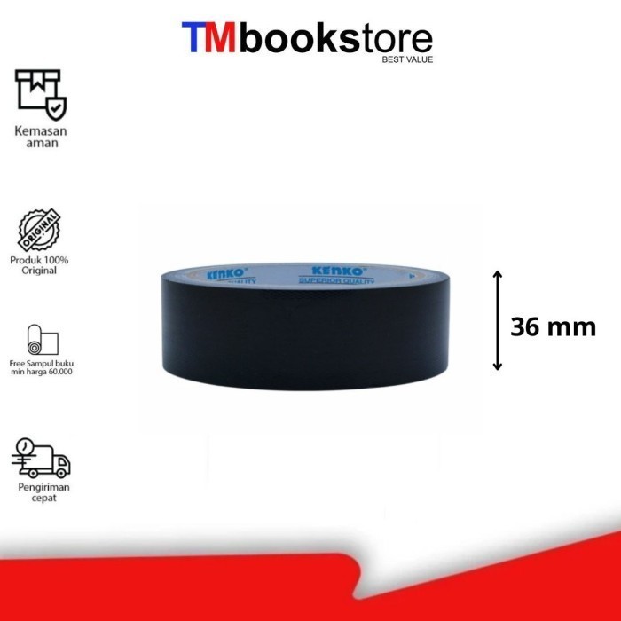 

CLOTH TAPE BLACK 36MM/12Y BLUE CORE KENKO TMBOOKSTORE