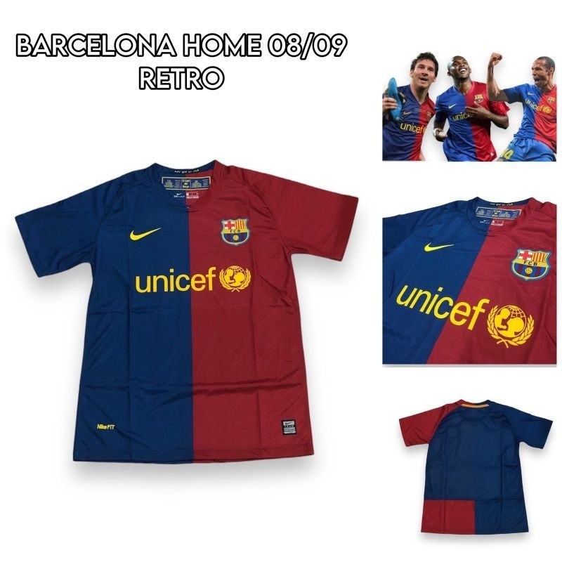 QX31FV JERSEY RETRO BARCELONA FINAL ROMA 2009 JERSEY GRADE ORI THAILAND