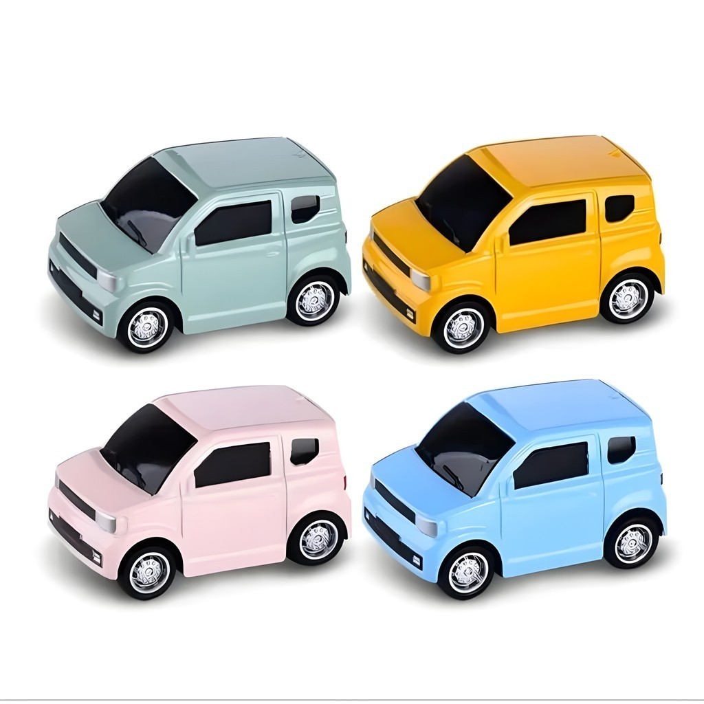 

Toy Studio Mainan Mobil Mobilan Pullback Diecast Mobil Metal Mini Wuling EV Miniatur Mobil Besi