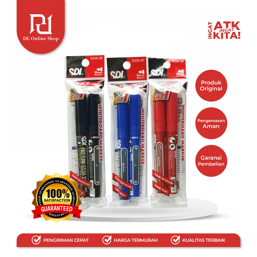 

SDI SPIDOL PAPAN TULIS/ WHITEBOARD MARKER (1PC)