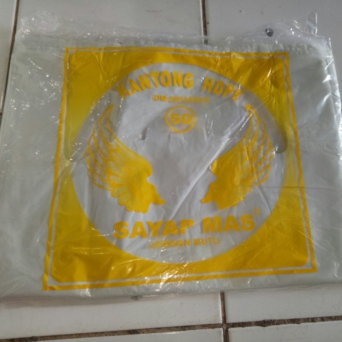 HD kantong Plastik Putih susu/Kantong Sayap Mas 50 Putih