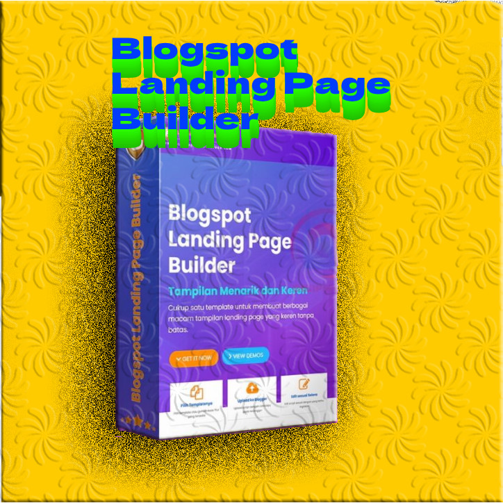 Blogspot Landing Page Builder - Template Design LP Blogspot Blogger + BONUS