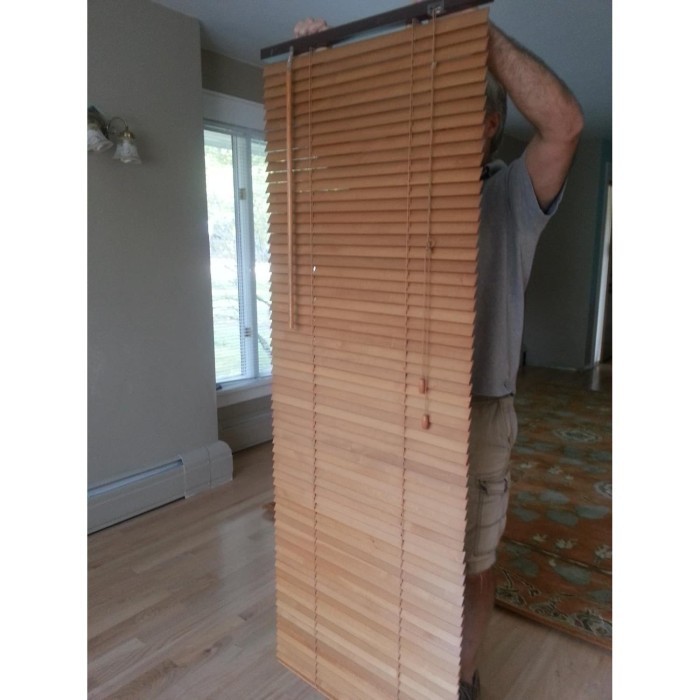 PROMO TERBATAS Tirai Kayu Krey Kayu Asli Kayu Meranti Wooden Blind