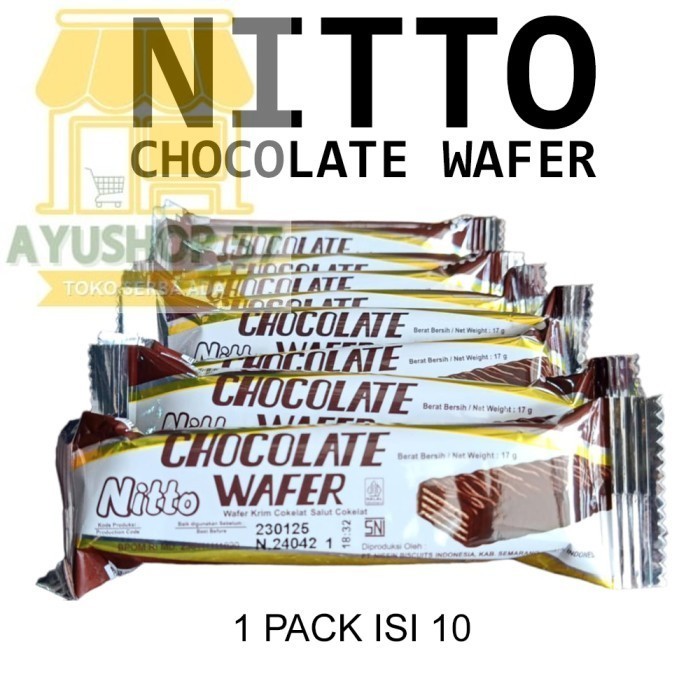 

NITTO CHOCOLATE WAFER ISI 10 - AYUSHOP57