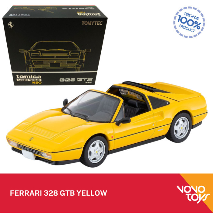 Tomica Limited Vintage Neo Ferrari 328 GTS Yellow