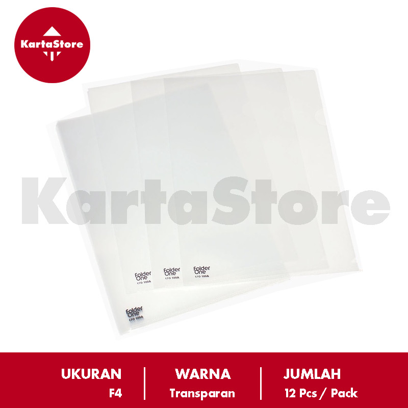 

(12 PCS) Map L /Clear Sleeves Folio/ F4 Map Plastik