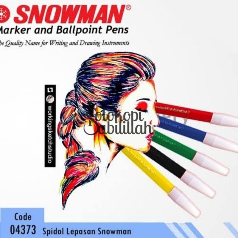 

Spidol Kecil Snowman (1 Pcs)