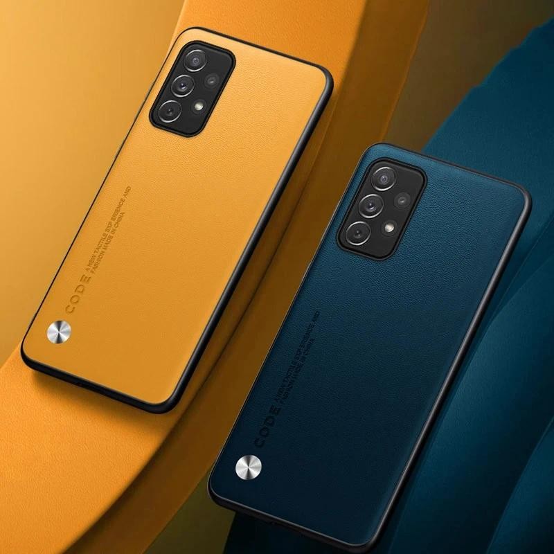 New Phone case Samsung Galaxy A13 A23 4G A33 A53 A73 5G A03 S A03S Carbon Fibre Leather Silicone Pro