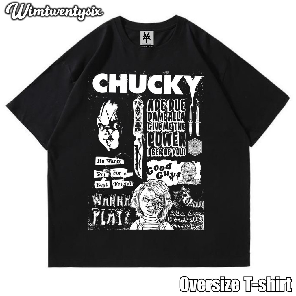 KAOS OVERSIZE | VINTAGE | T-SHIRT OVERSIZE | KAOS FILM CHUCKY GOOD GUYS