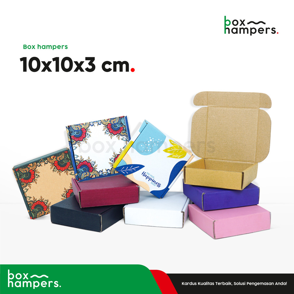 

Box 10x10x3 cm. Kardus/Kardusmini/Karduskecil/Boxkecil/Karton/Kartonmini/boxmini/Kemasan/Hampers/Gift/tinggi3