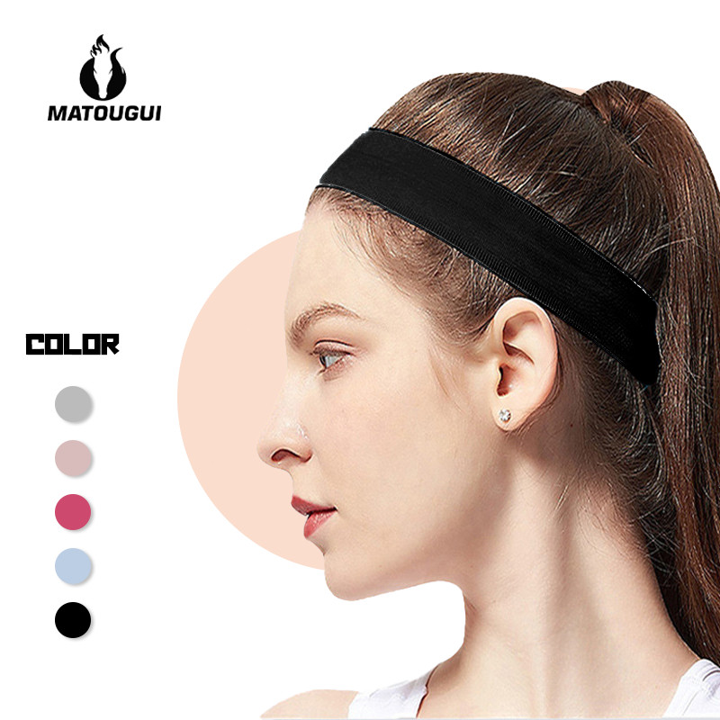 MATOUGUI Hairband Sports/Headband Olahraga - Sport Fitness Yoga Hairband Musim Panas Dahi Olahraga P