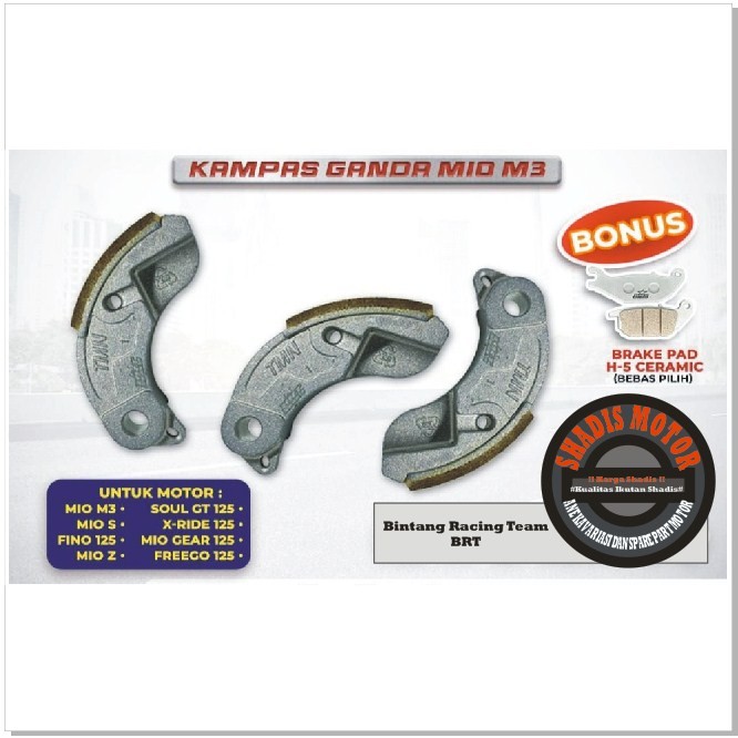 Kampas Ganda BRT Motor Mio M3 S Z Fino Soul X Ride Gear Freego Series