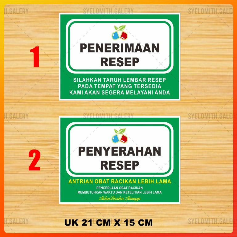 

Stiker Penerimaan Resep Dan Penyerahan Obat - Colorfulolshop 12