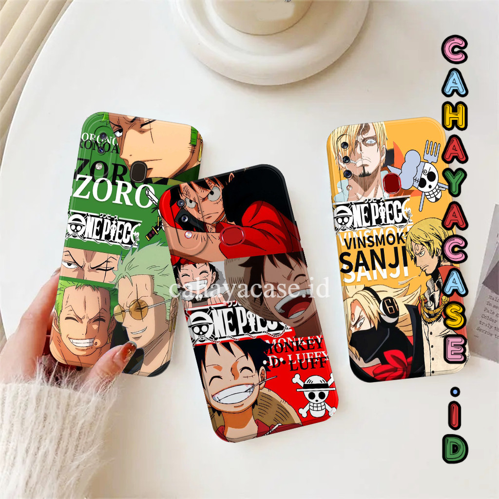 Samsung A20s A10s A20 A30 Cassing Motif Anime - One Piece - Softcase Cowok Terbaru - Case
