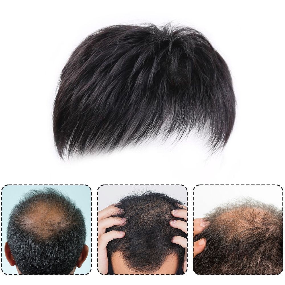 Full wig Pria Pendek / Rambut palsu Model pria korea/ RAMBUT PENAMBAH VOLUME BOTAK
