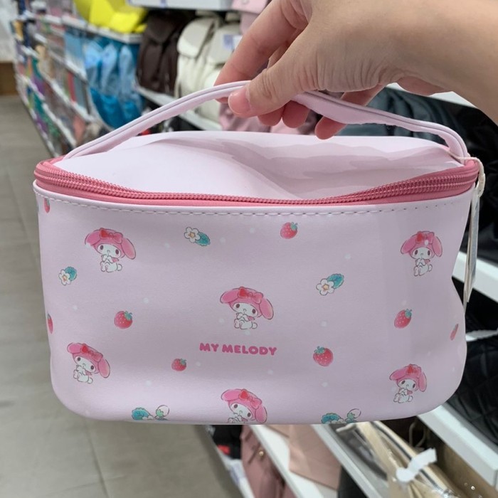 miniso sanrio my melody cosmetic bag tempat penyimpanan tas kosmetik