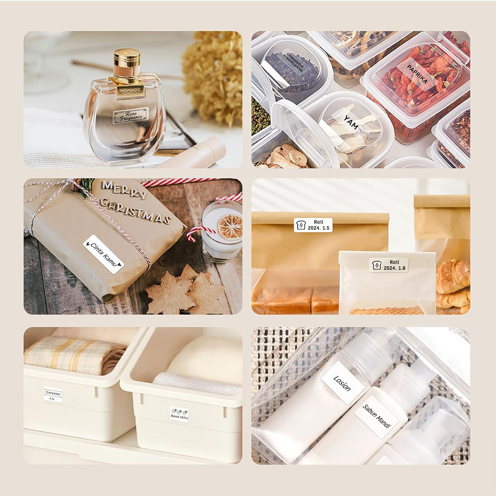 

Promo Paket 3 GulunganNIIMBOT D11/D110/D101 Stiker Label Putih/Transparan, Stiker Label Nama dan