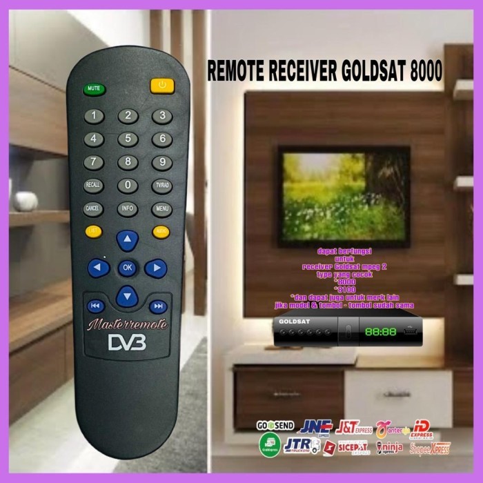 ES99 Remot remote Goldsat/Goldsat 8000/DVB Parabola Receiver