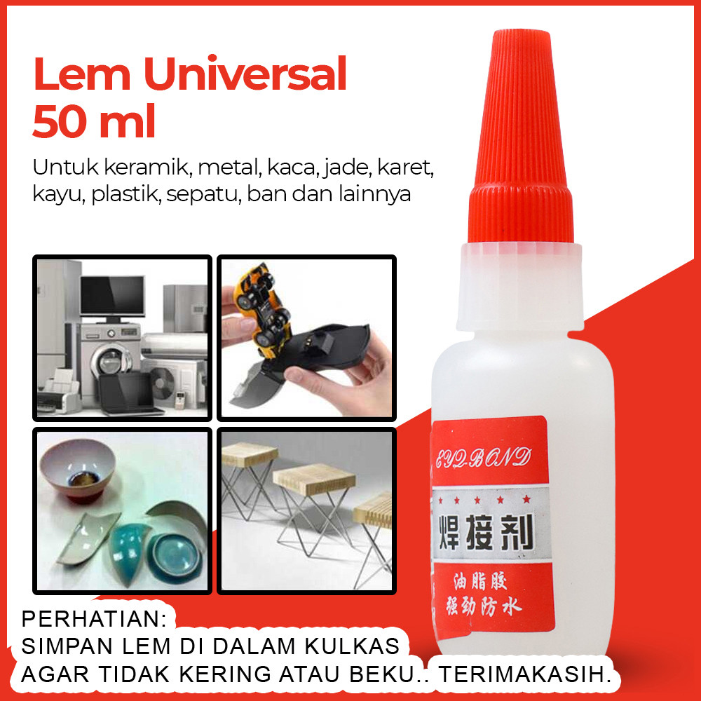 

Lem Super 50ml Perekat Metal Plastik Berbagai Jenis Material Serbaguna