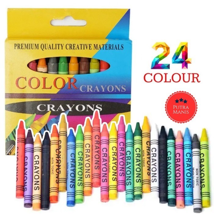 

Pensil Crayon pesil gambar Crayons Krayon Pewarna Non Toxic Kecil Pocket Coloring 1 Set isi 24 Warna Alat Mewarnai Anak Sekolah TK SD Generic Colors Arts and Crafts Lilin Parafin kerayon cerayon menggambar gambar