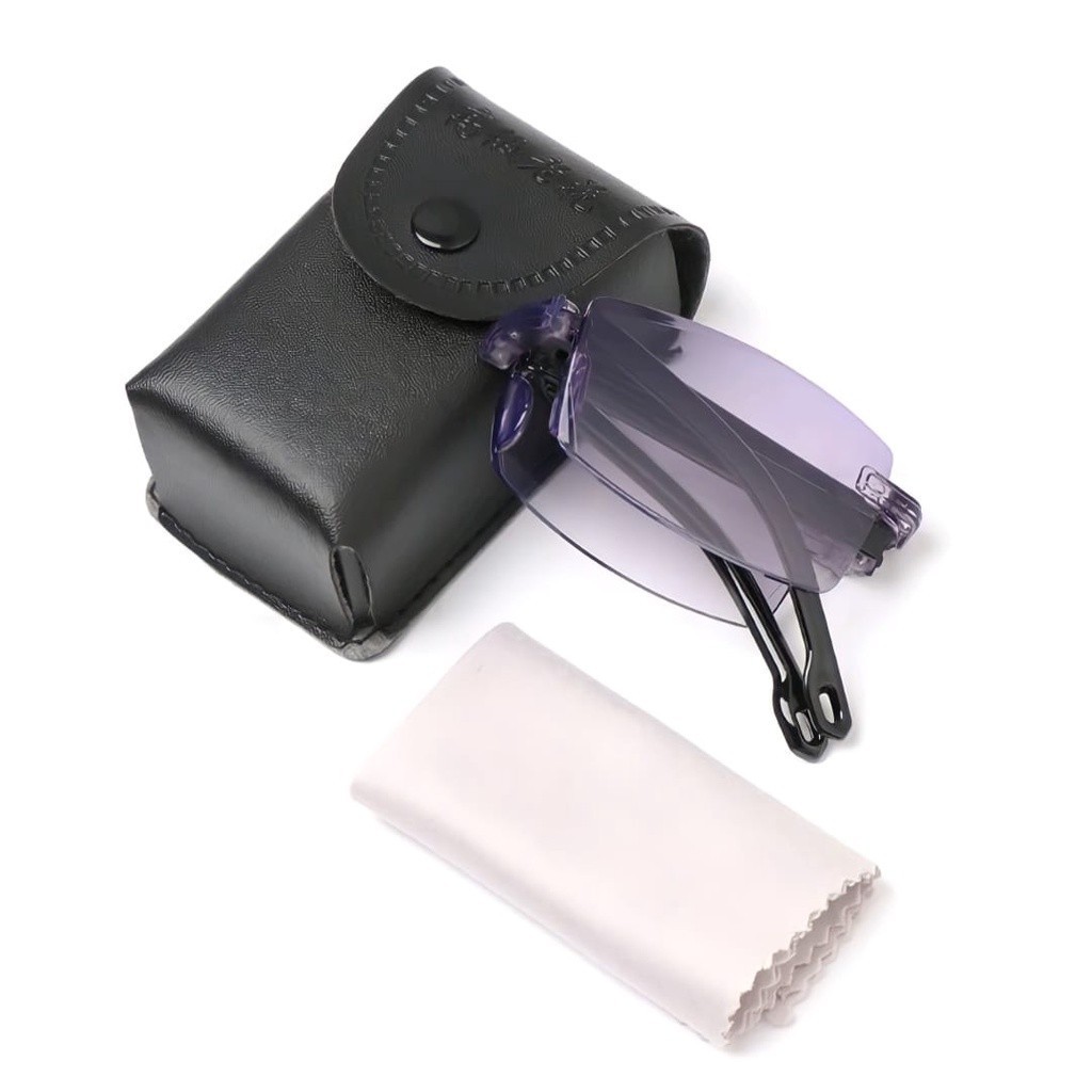 Kacamata Baca Lipat Untuk pria dan wanita READY STOCK  Kacamata LIPAT Baca Plus (+) FREE CASE KULIT 