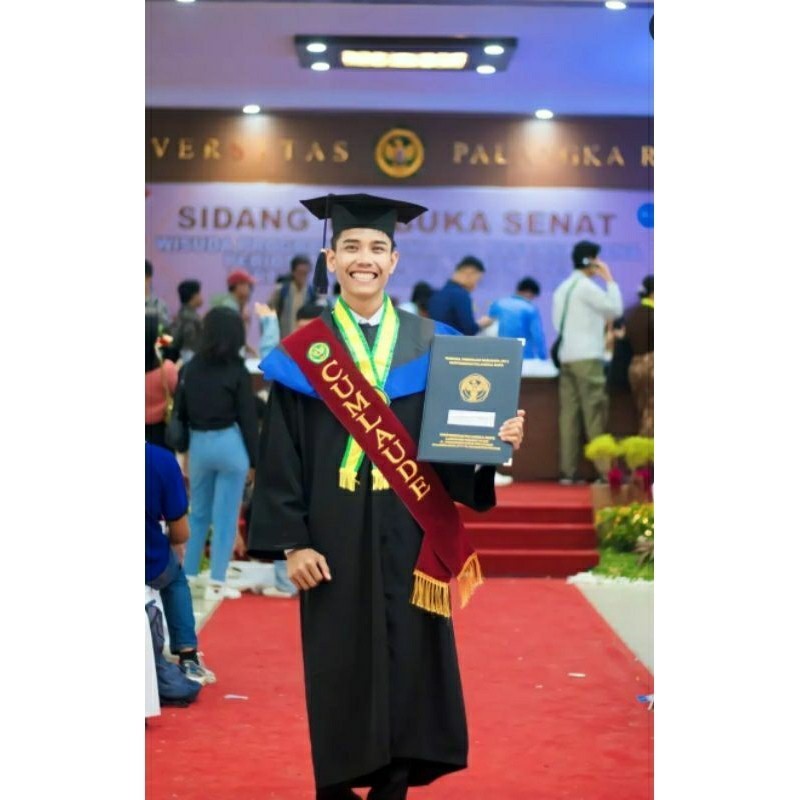 (1HARI JADI) SELEMPANG WISUDA RUMBAI, Selempang bordir selempang nama selempang pita selempang Renda