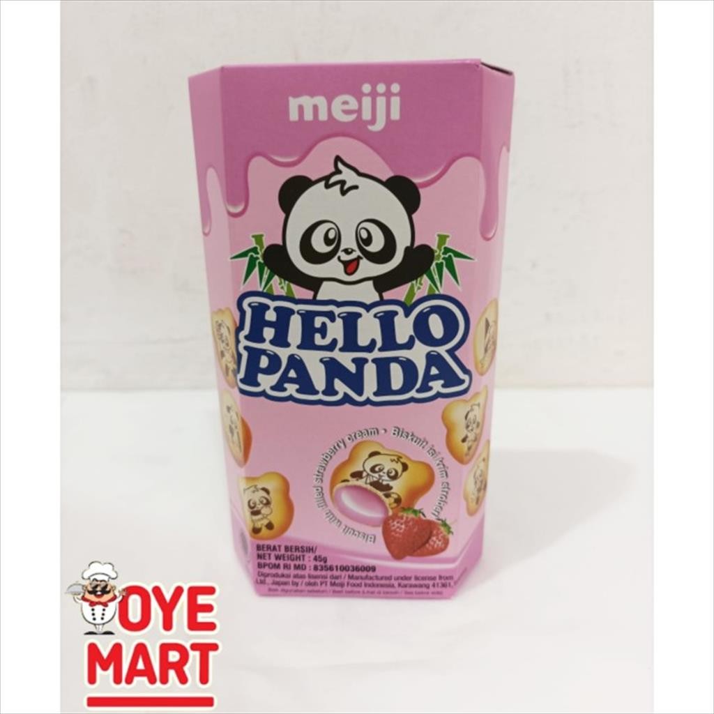 

MEIJI HELLO PANDA STRAWBERRY 45GR