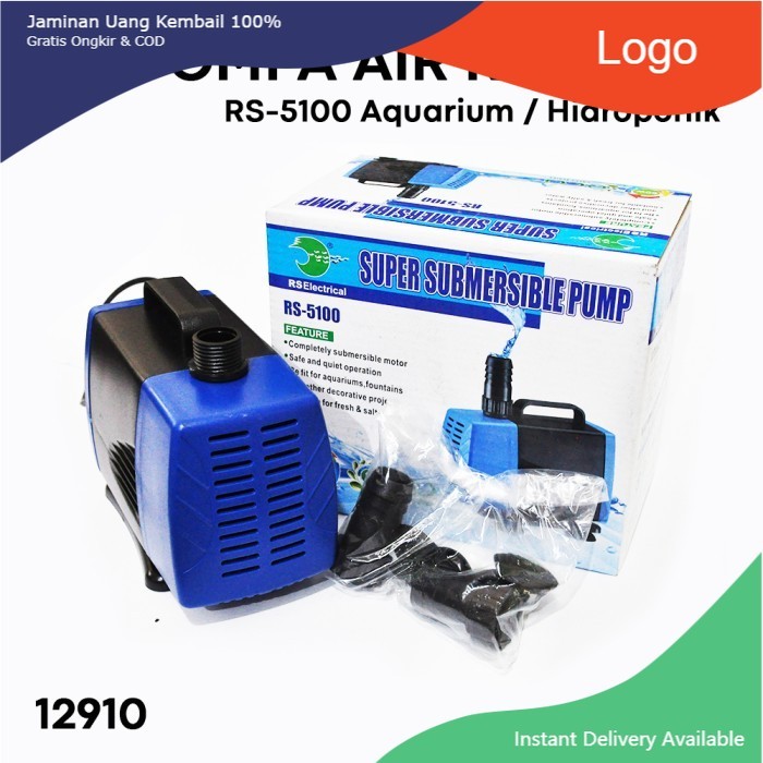 Pompa Air Akuarium / Hidroponik Risheng RS-5100 3000 Liter /jam
