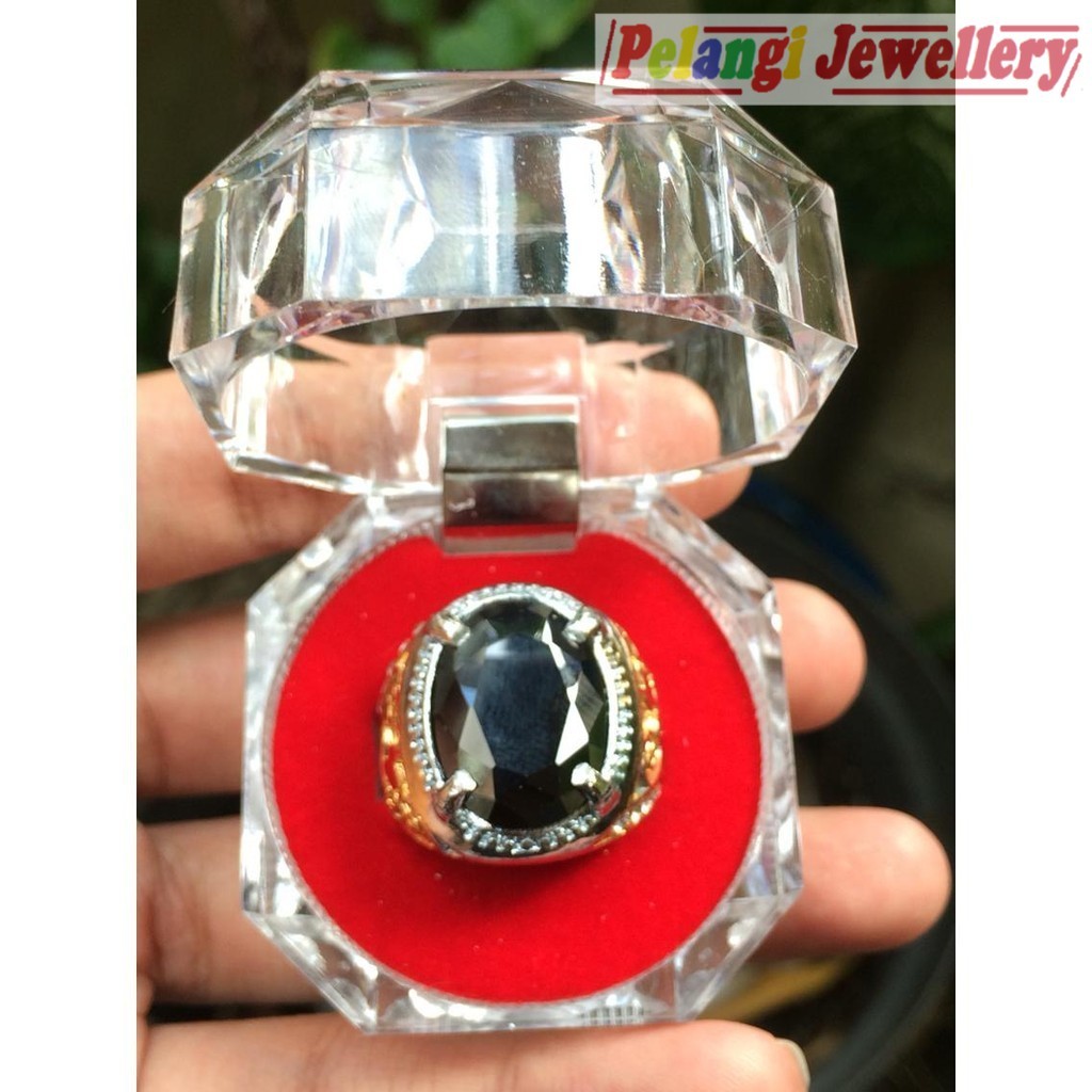 Cincin Titanium Batu Black Onyx HQ