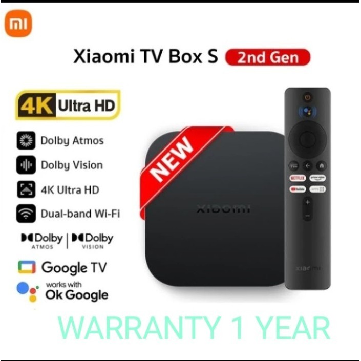 xiaomi tv box s 2nd gen tv box android