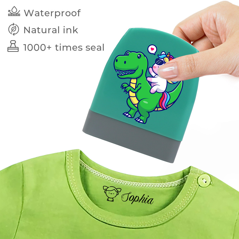 

Name Stamp Clothing Kids - Clothing Stamp Customized Non-Fading School Uniform Dinosaur Unicorn Stamps Kawaii Name Sticker gift