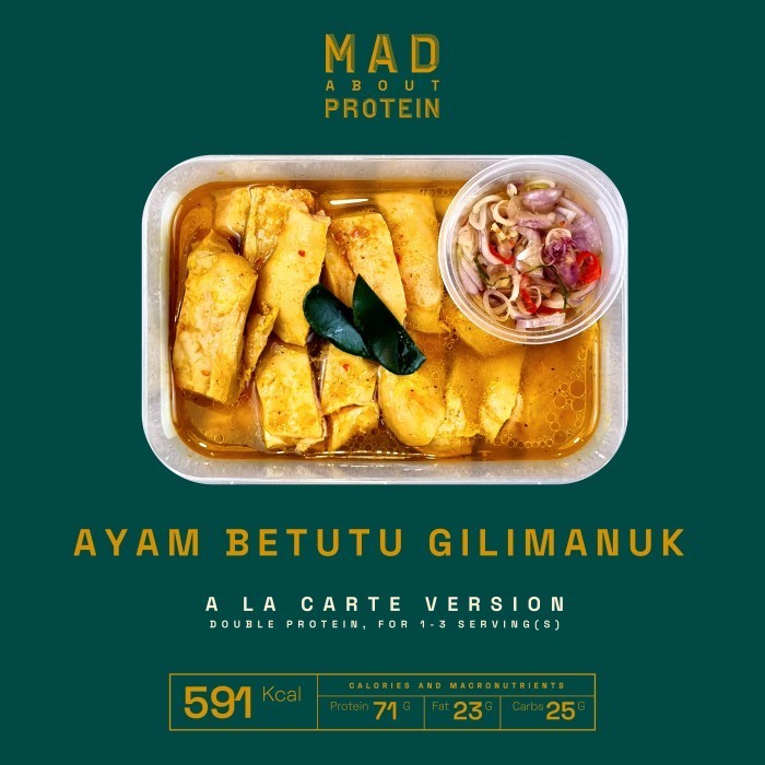 

[ALA CARTE] Ayam Betutu Gilimanuk - MAD ABOUT PROTEIN Frozen Mealprep