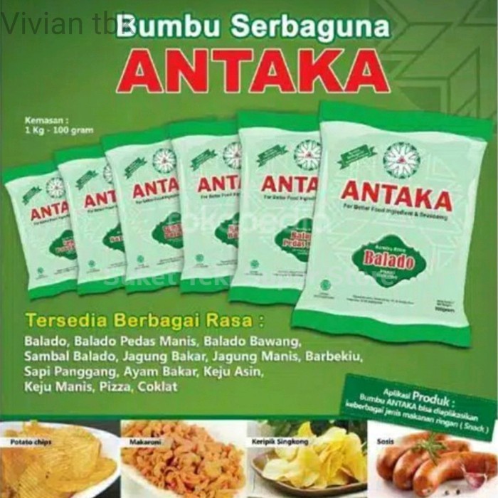 

vv Antaka Bumbu Tabur 100gr MURAH BBQ Balado Keju Jagung Sapi Panggang - Keju Asin